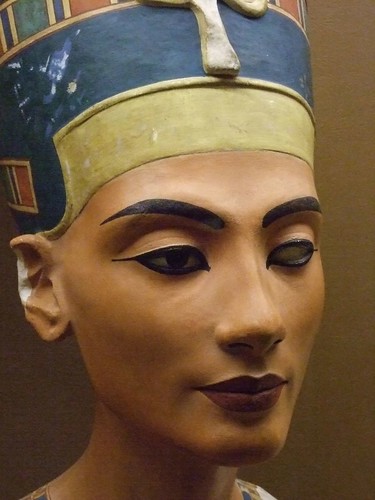 Replica of the bust of Queen Nefertiti 18th Dynasty Egypt