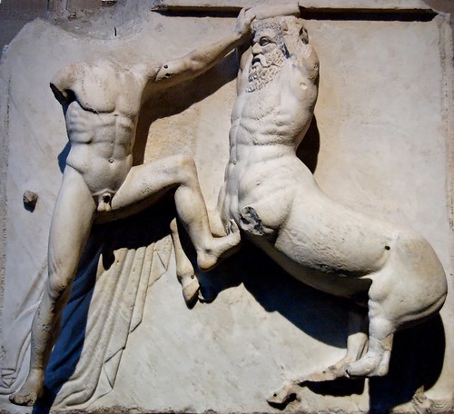 Metope of the Parthenon - Lapith and Centaur