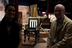 Tutankhamun's Treasures - Robert, Mary-Ann and the little chair