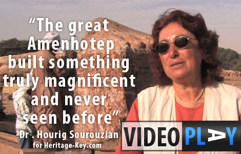 Dr Hourig Sourouzian explains the excavations and work being carried out at the Mortuary Temple of Amenhotep III. Click the image to skip to the video.