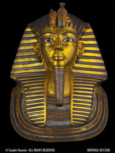 The Golden Mask of King Tutankhamun, photographed by Sandro Vannini. Click through to see a 360 view of the Death Mask.