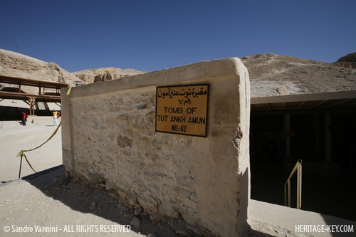 The Tomb of King Tutankhamun (KV62) is the only tomb in the Valley of the Kings to have been found fully intact. Image Copyright - Sandro Vannini.