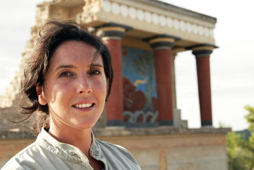 Expect to see Bettany Hughes visit the Knossos Palace at Crete in 'Atlantis, The Evidence'. Airs Wednesday June 2 2010 at 9pm on BBC Two