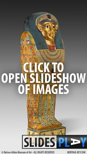 Click to open a slideshow of images from the New Egyptian Gallery in Kansas Museum.