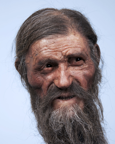 Meet 3,500-year-old Otzi. - Photo copyright Heike Engel-21Lux, South Tyrol Museum of Archaeology, NATIONAL GEOGRAPHIC GERMANY
