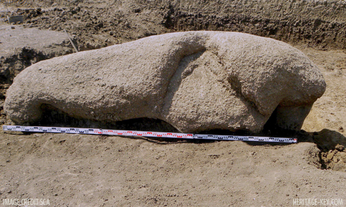 Thoth Statue found at Luxor Amenhotep III funerary temple