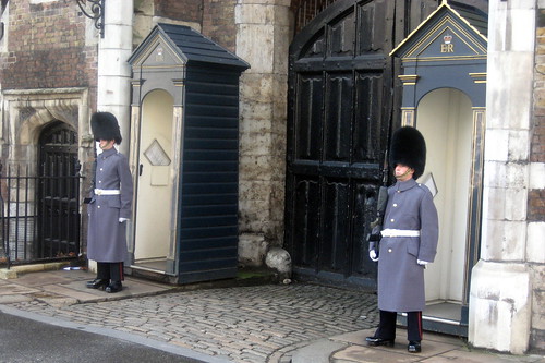 The Guards outside St James' Palace near the Red Lion Pub in London. Image Credit - Wally Gobetz. The Guards outside St James' Palace near the Red Lion Pub in London. Image Credit - Wally Gobetz.